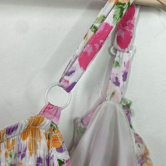 Rue 21 Floral Print Women's Sleeveless Floral Mini Dress Tiered Ruffle detail 3X - Picture 7 of 13